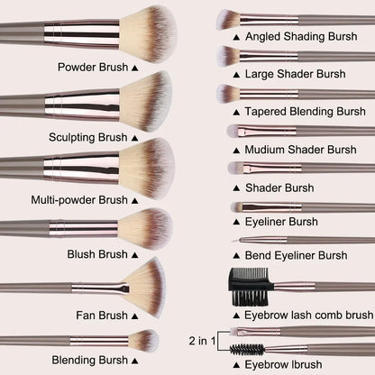 Professional 20-Piece Makeup Brush Set