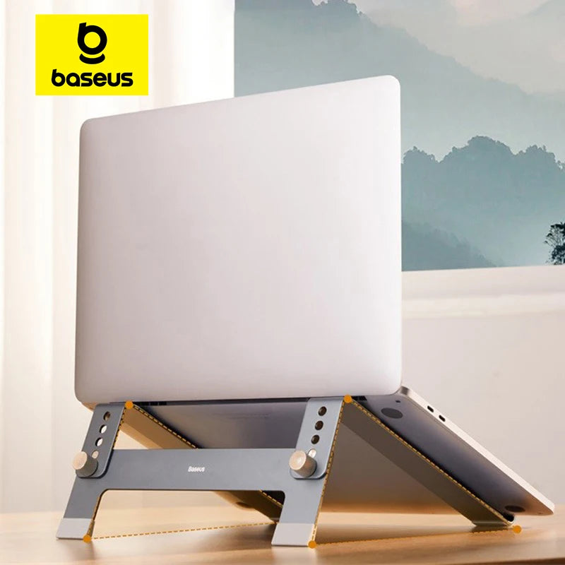 Baseus Foldable Aluminum Laptop Stand for 10-17'' Macbook, Notebook