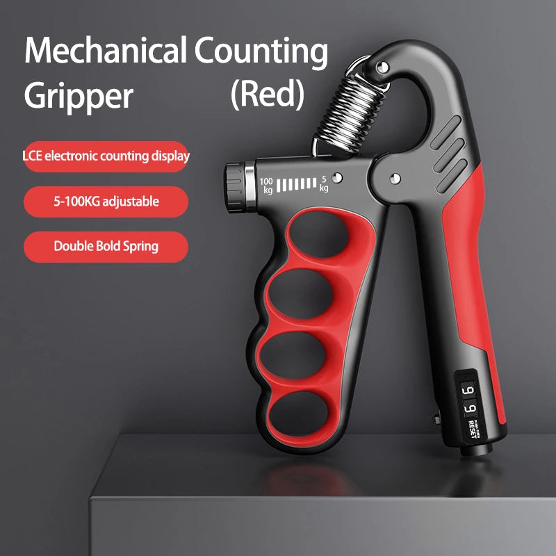 Adjustable Grip Strengthener 5-100kg Hand Expander for Muscle Recovery