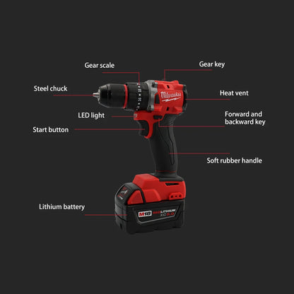 Milwaukee 18V Cordless Brushless Impact Drill, 150N.m, Power Tool