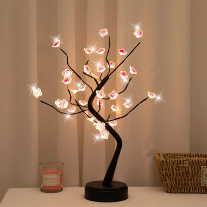 LED Bonsai Cherry Blossom Night Light