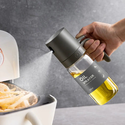 250ml Glass Oil Spray Bottle for Cooking, Air Fryer, Salad