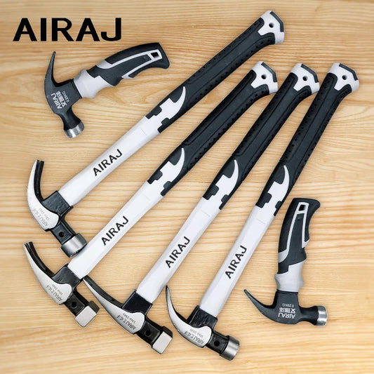 AIRAJ Claw Hammer Short/Long Handle, High Carbon Steel, Durable Tool