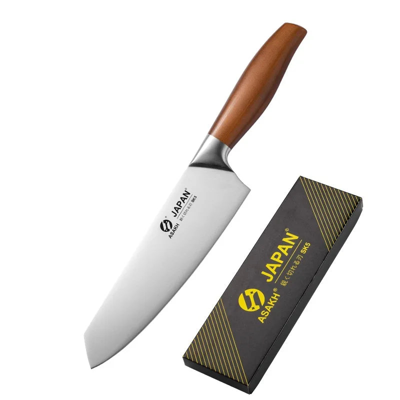 Stainless Steel Kitchen Knife Set, Meat Cleaver, Chef Knife Box