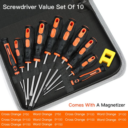 AIRAJ Insulated Screwdriver Set with Magnetizer for Appliance Repair