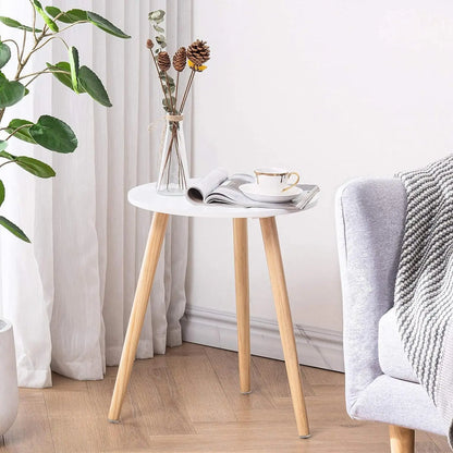 Small Round Wooden Coffee Table