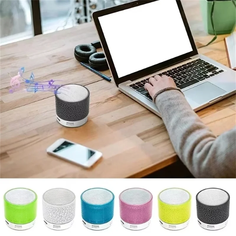 Bluetooth Mini Speaker Wireless Speaker Colorful LED TF Card USB Subwoofer Portable MP3 Music Sound Column For PC Phone