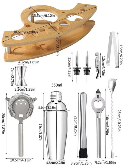 Stainless Steel Cocktail Shaker Mixer, Boston Shaker for Bartenders