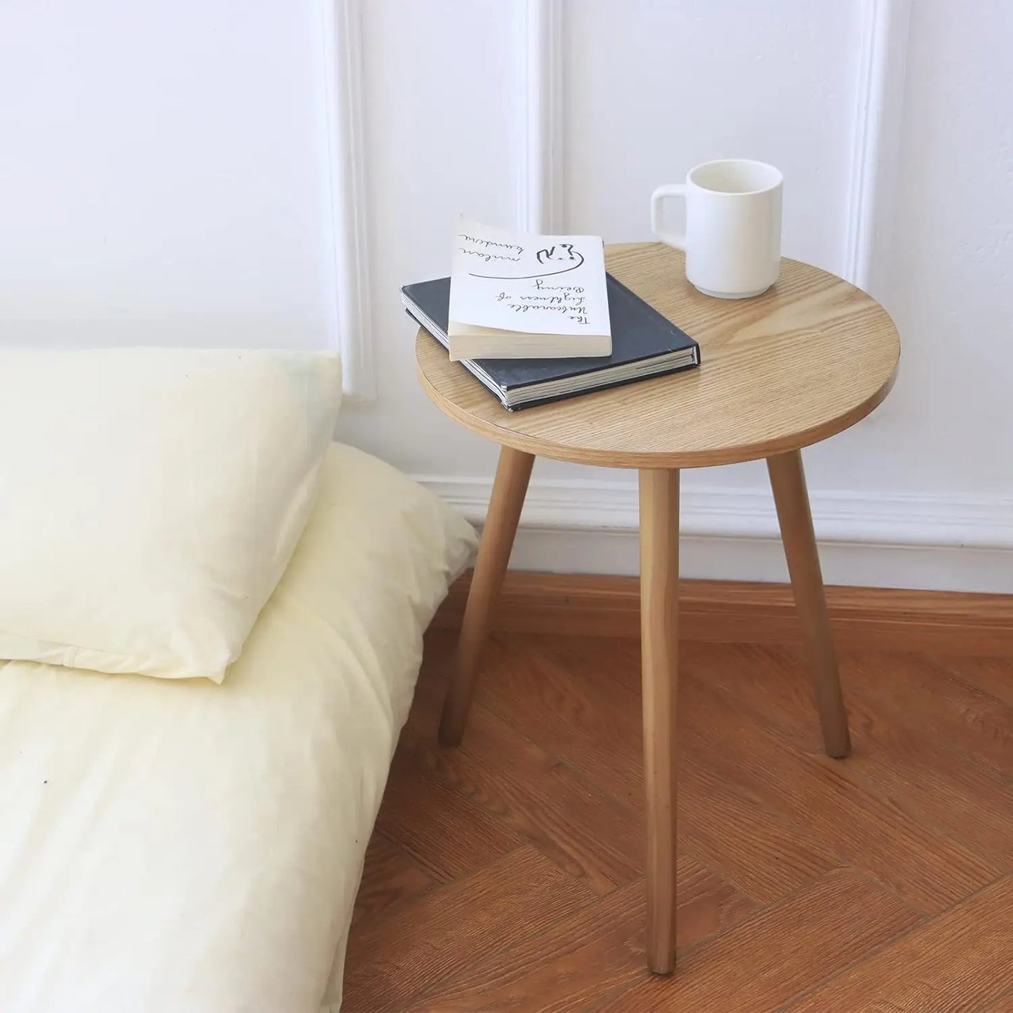 Small Round Wooden Coffee Table