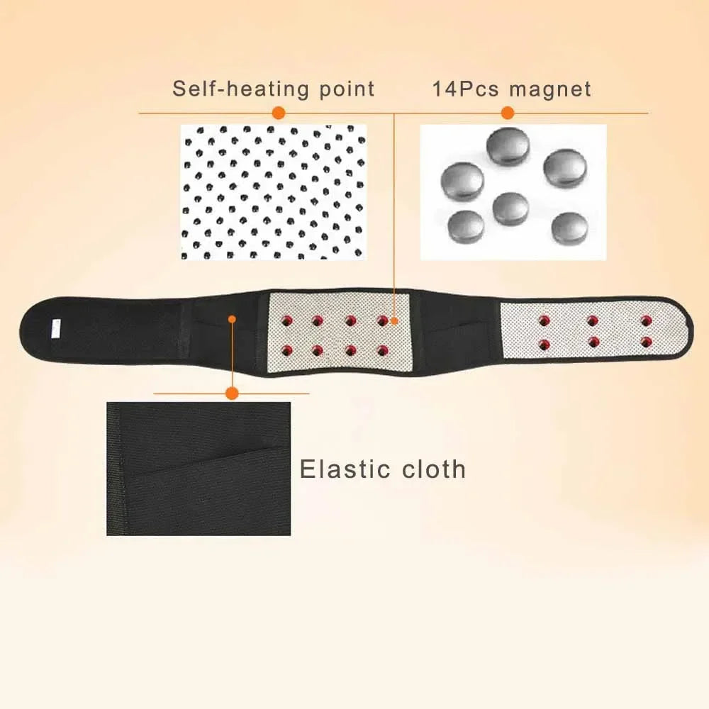 Adjustable Tourmaline Magnetic Therapy Lumbar Brace