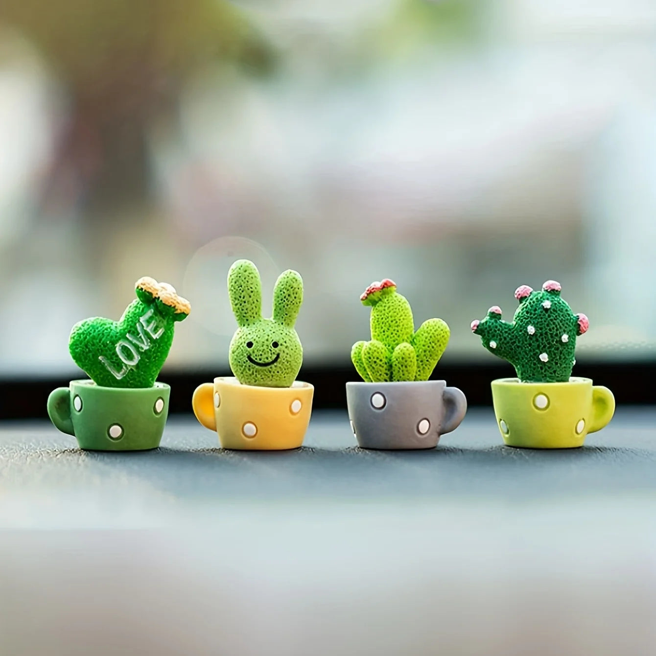 Resin Succulent Cactus Mini Green Plants Crafts