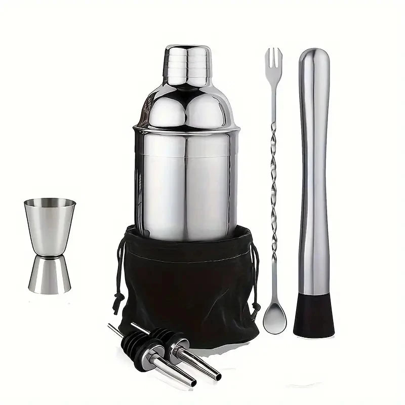 Stainless Steel Cocktail Shaker Mixer, Boston Shaker for Bartenders