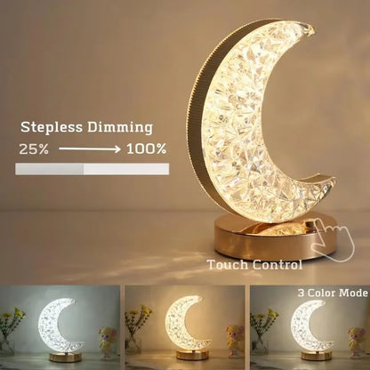 Crystal LED Table Lamp with Remote