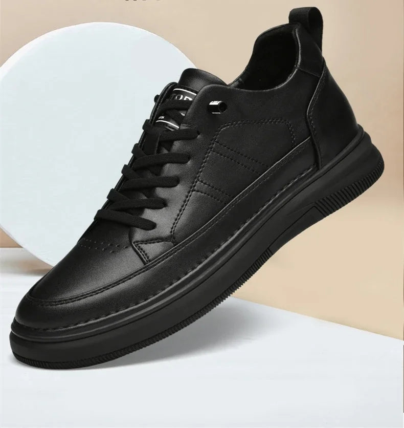 Casual Men Elevator Shoes Height Increase Shoes for Men Height Increase White Shoes Black Shoes 6/8CM Tall Shoes Lift Sneakers