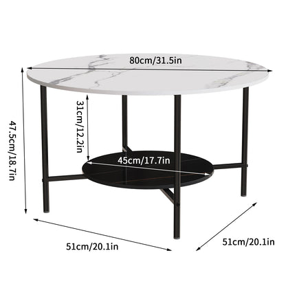 2-Tier Round Coffee Table