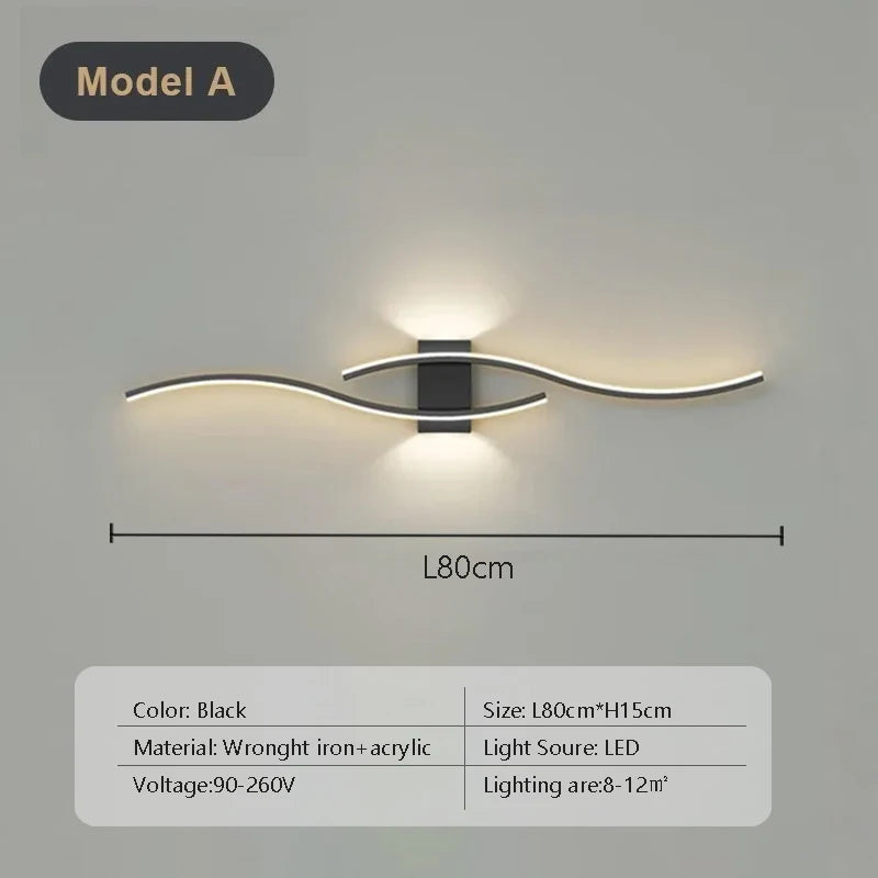 Modern LED Strip Wall Lamp