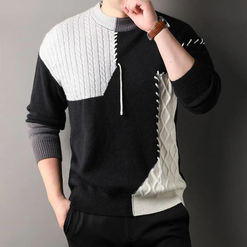 Men's O-Neck Knitted Sweater