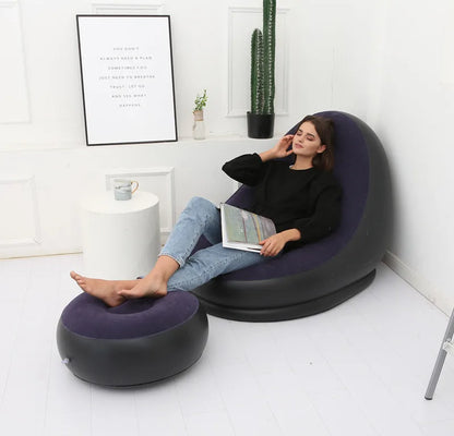 Inflatable Sofa with Foot Pad