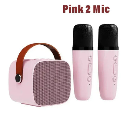 Wireless Dual Microphones Bluetooth KTV Speaker