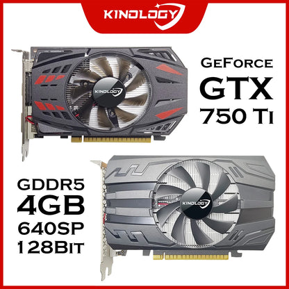 Kinology GTX 750 Ti 4GB GDDR5 Graphics Card 192bit Video