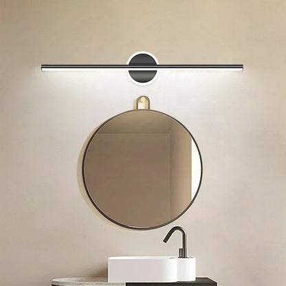 Modern LED Wall Lamp Black Mirror Light