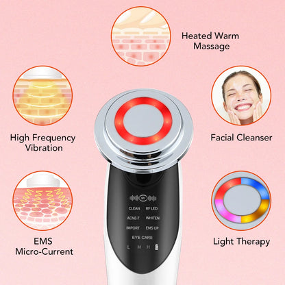 7-in-1 EMS Microcurrent LED Face Lifting Skin Rejuvenation Device