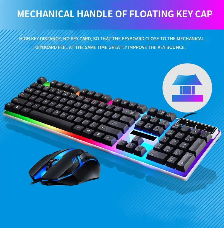 RGB Gaming Keyboard and Mouse Combo Set for PC, Laptop