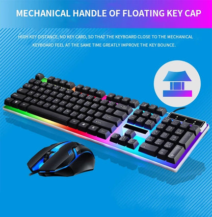 RGB Gaming Keyboard and Mouse Combo Set for PC, Laptop