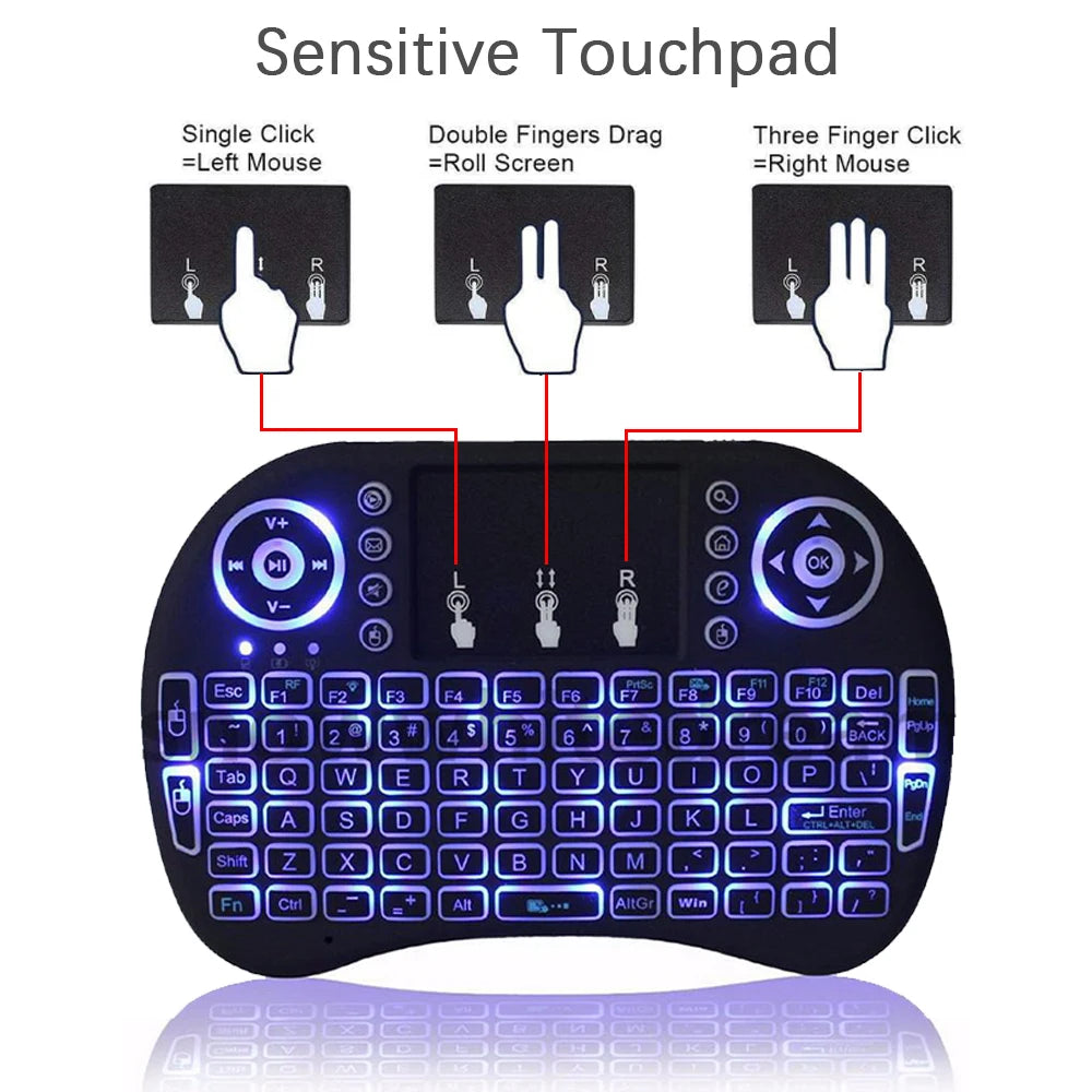 2.4G Air Mouse with Touchpad Keyboard for PC and Android