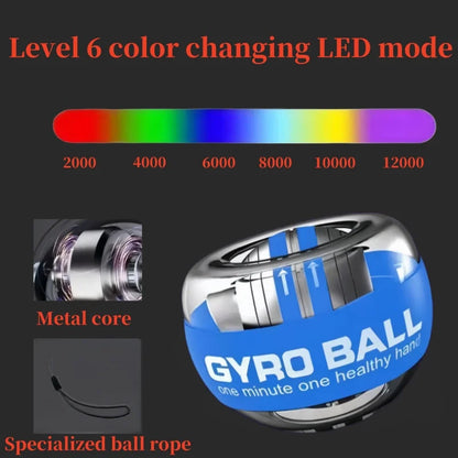 LED Gyroscopic Power Wrist Ball Hand Muscle Strength Trainer Exercise