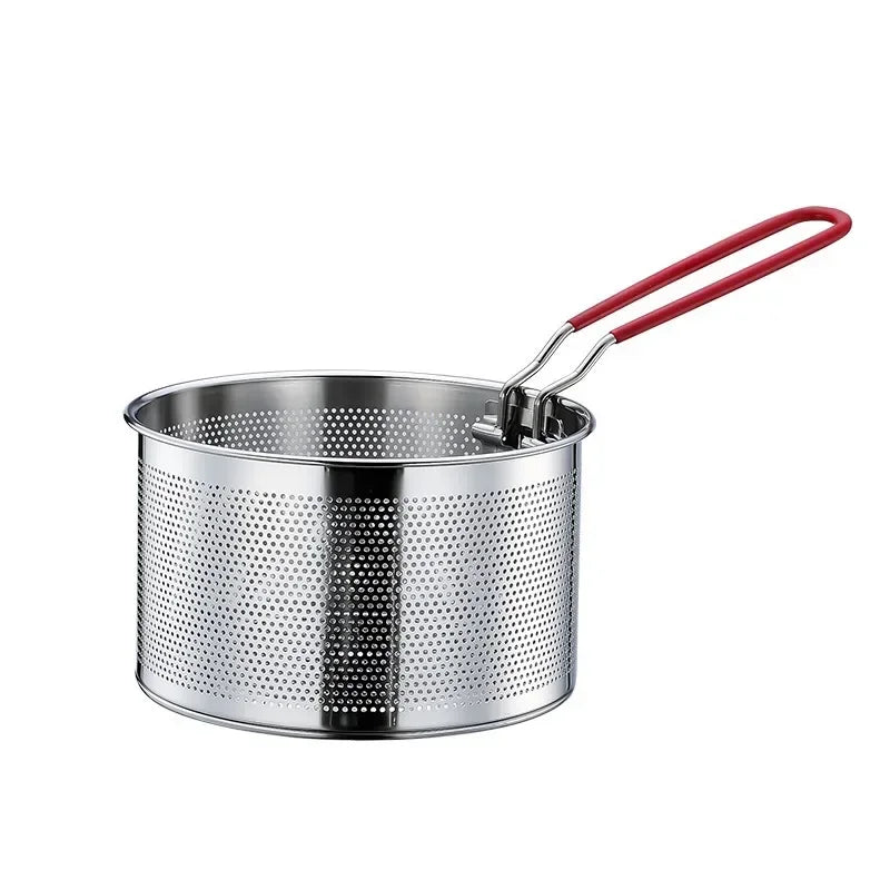 304 Stainless Steel Fry Basket Oil Strainer Noodle Spoon Colander