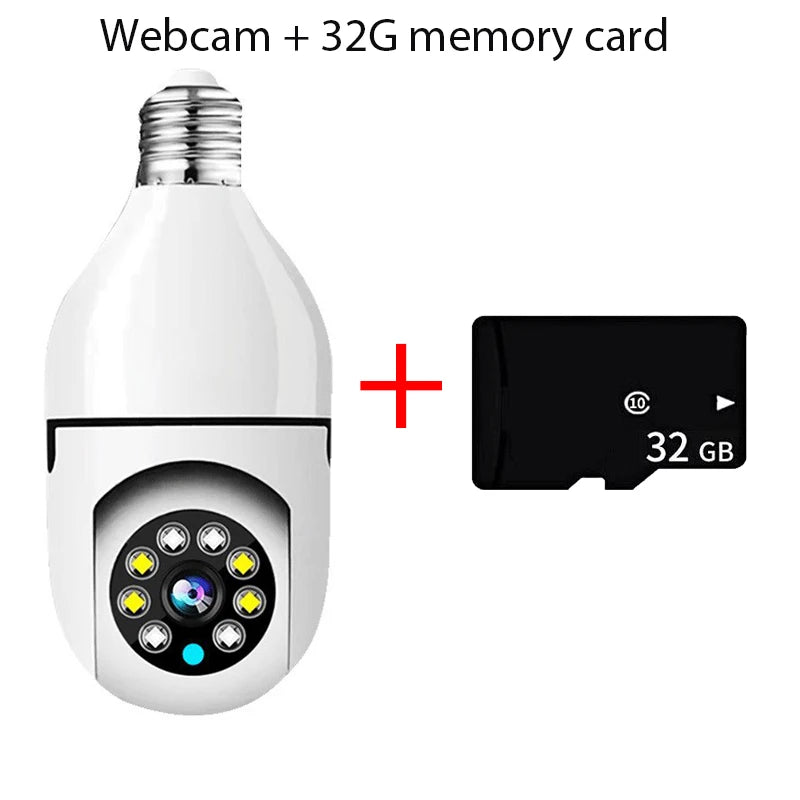 2.4G E27 WiFi Light Bulb Camera