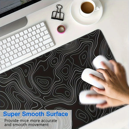 Large Non-Slip Rubber Mouse Pad for Gaming and Desk Use