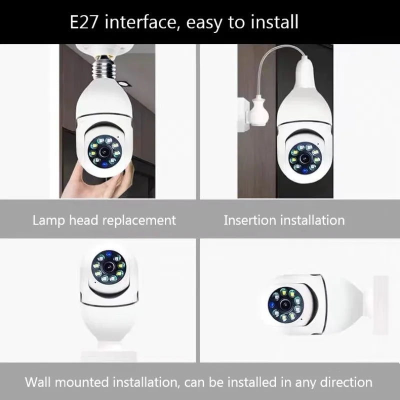 2.4G E27 WiFi Light Bulb Camera