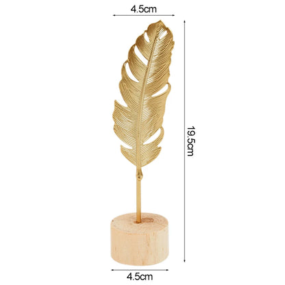 Gold Iron Ginkgo Leaf Ornament