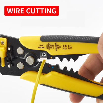 Adjustable Crimper Cable Cutter, Automatic Wire Stripper, Multifunctional Hand Tool