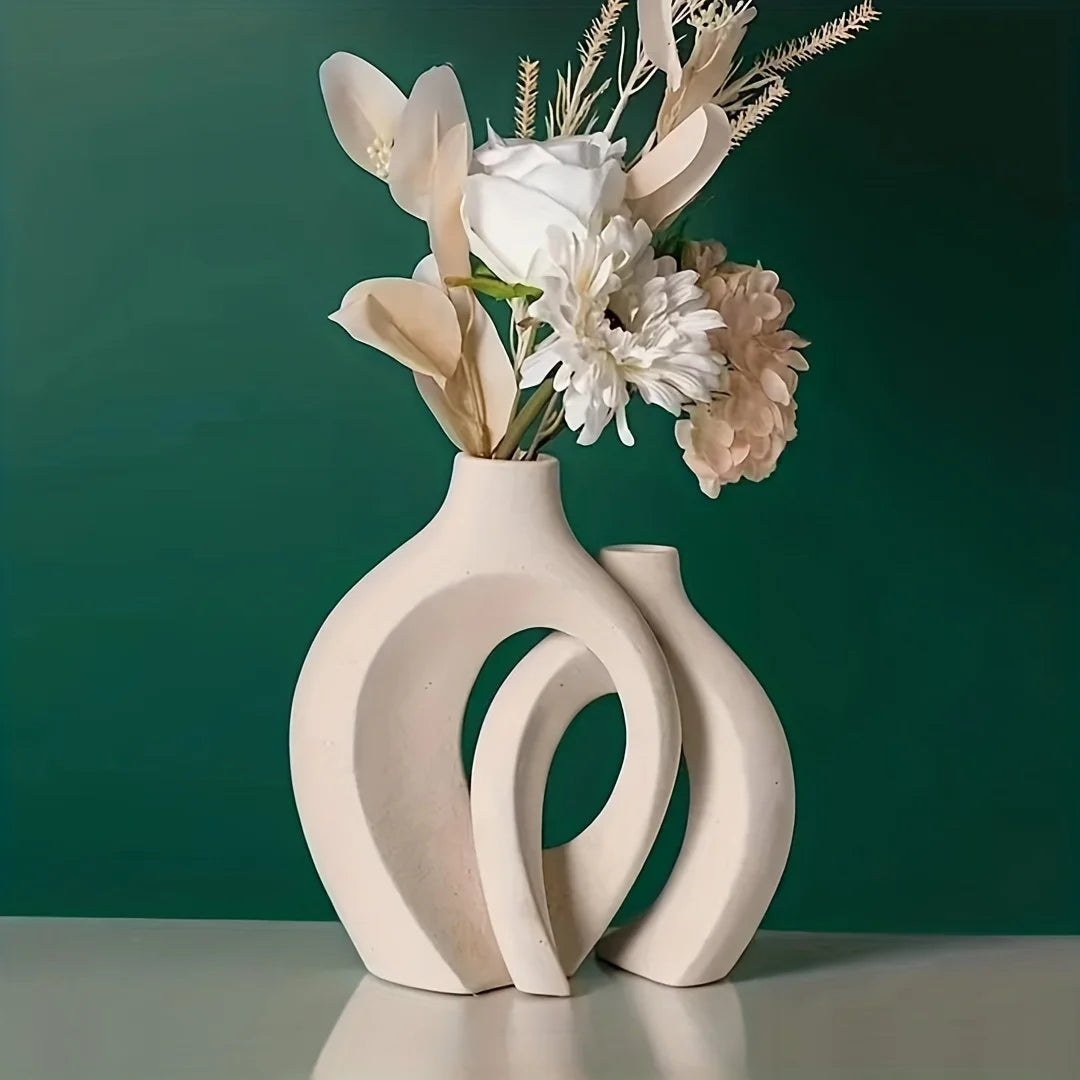 Hollow Nordic Ceramic Vases