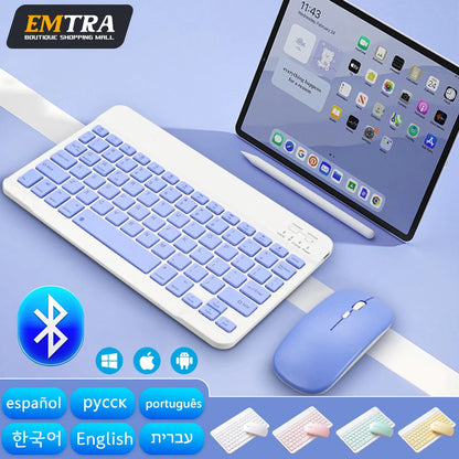 EMTRA Bluetooth Wireless Keyboard and Mouse for Android, iOS, Tablets