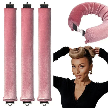 Heatless Hair Curlers No Heat Rods Soft Curling Headband Styling Tools