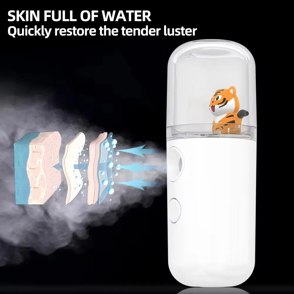 USB Mini Humidifier Facial Steamer Mist Sprayer for Skin Care