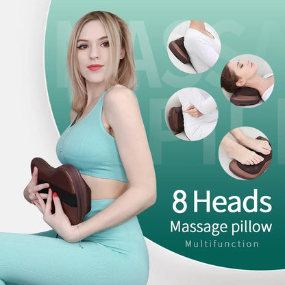 Electric Head and Neck Massager Pillow