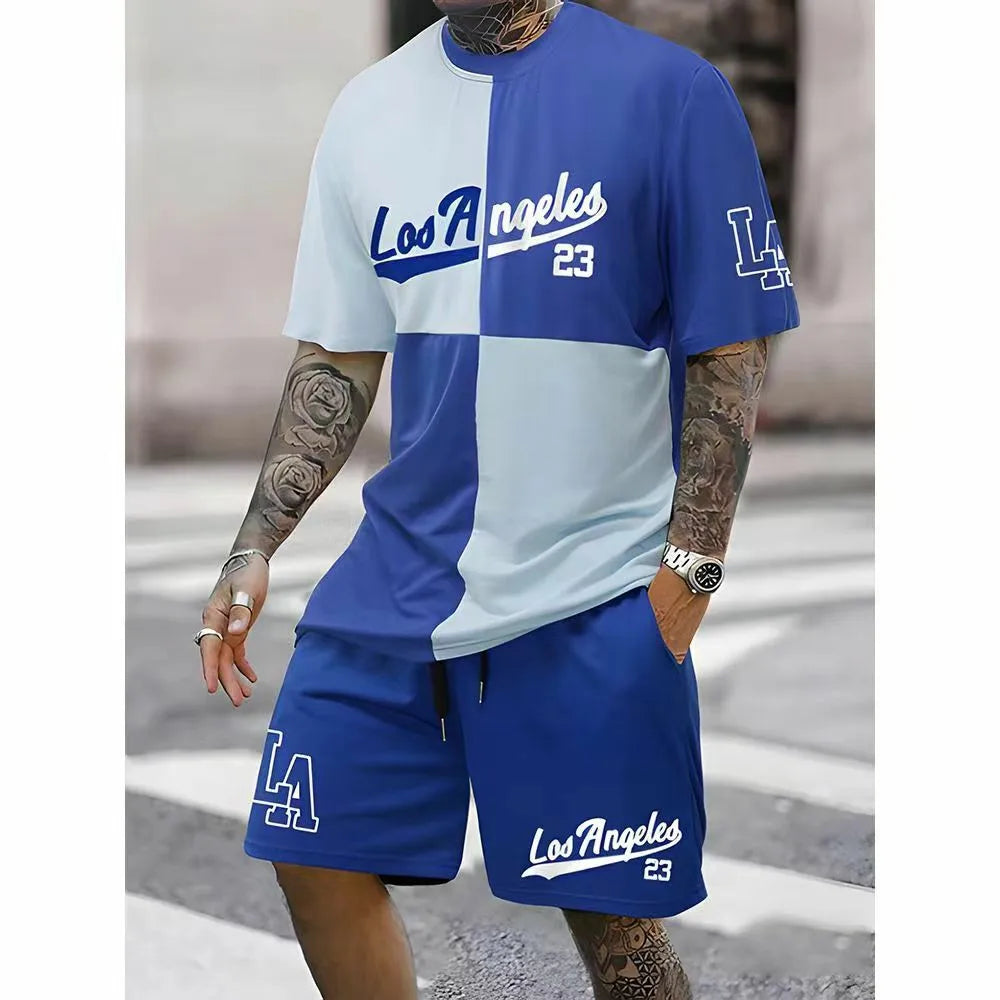 Summer Men’s Suit Short-Sleeved T-shirt