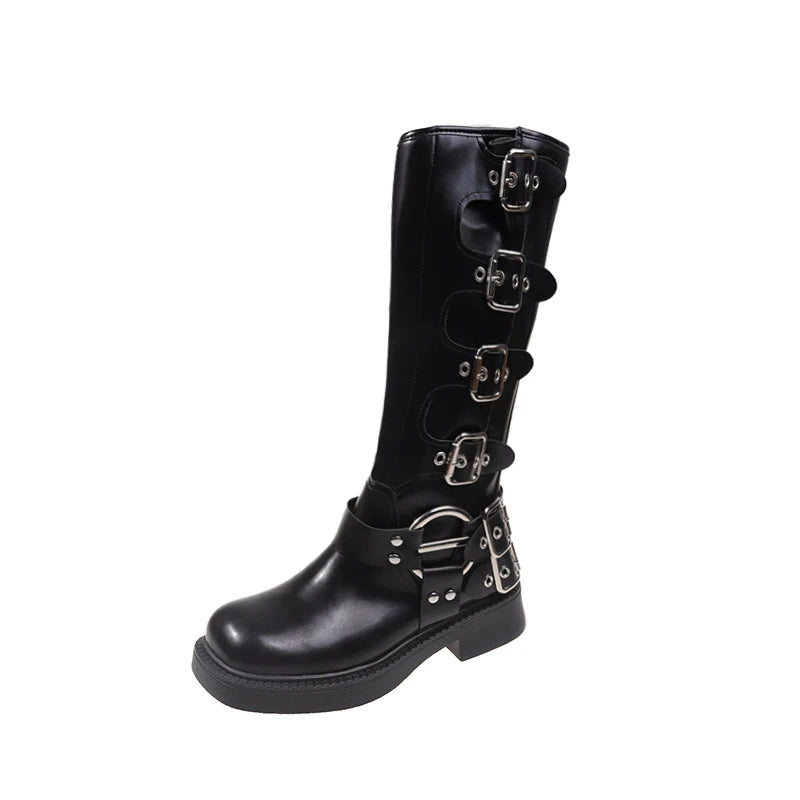 Elegant Knee-High Platform Boots