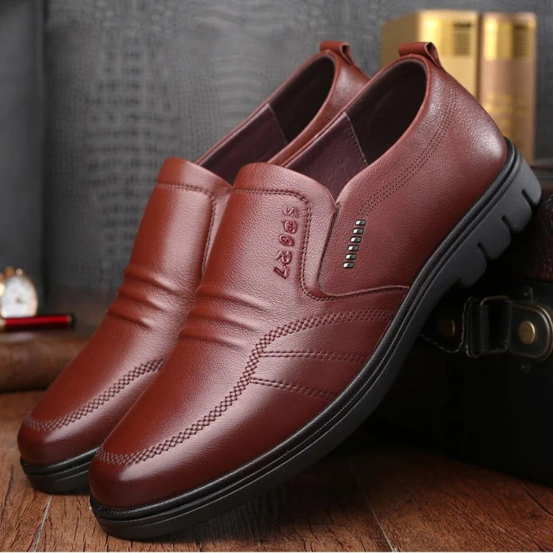 Slip-On Leather Loafers