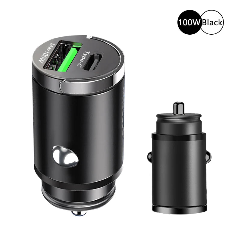 100W Mini Car Charger