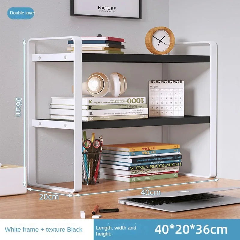 Wooden Desktop Shelf Storage Rack