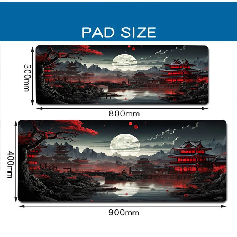 Starry Sky Moon XXL Gaming Mouse Pad for Desk