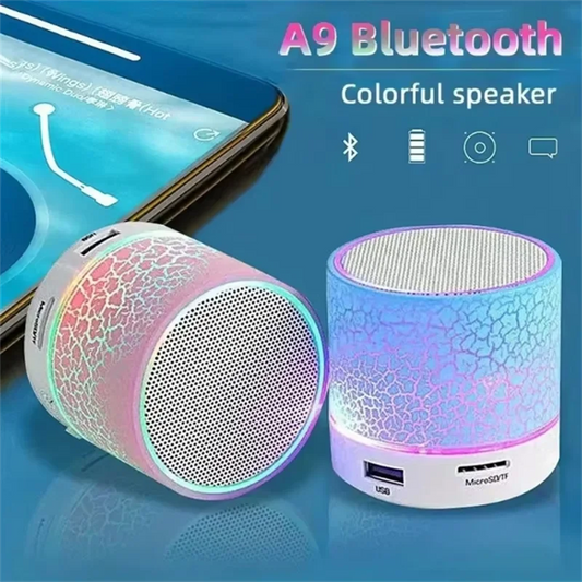 Bluetooth Mini Speaker Wireless Speaker Colorful LED TF Card USB Subwoofer Portable MP3 Music Sound Column For PC Phone