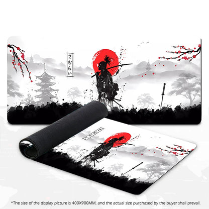 Samurai Warrior Mousepad Gaming Desk Mat Computer Accessories for PC