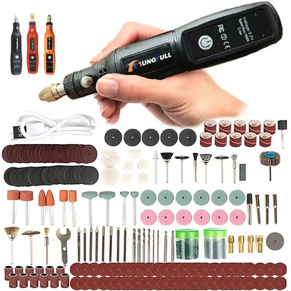 USB Wireless Mini Handheld Drill, Rotary Tool for Woodworking & Engraving